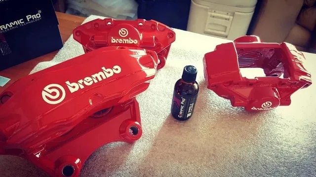 Brembo brake calipers powder coated gloss red